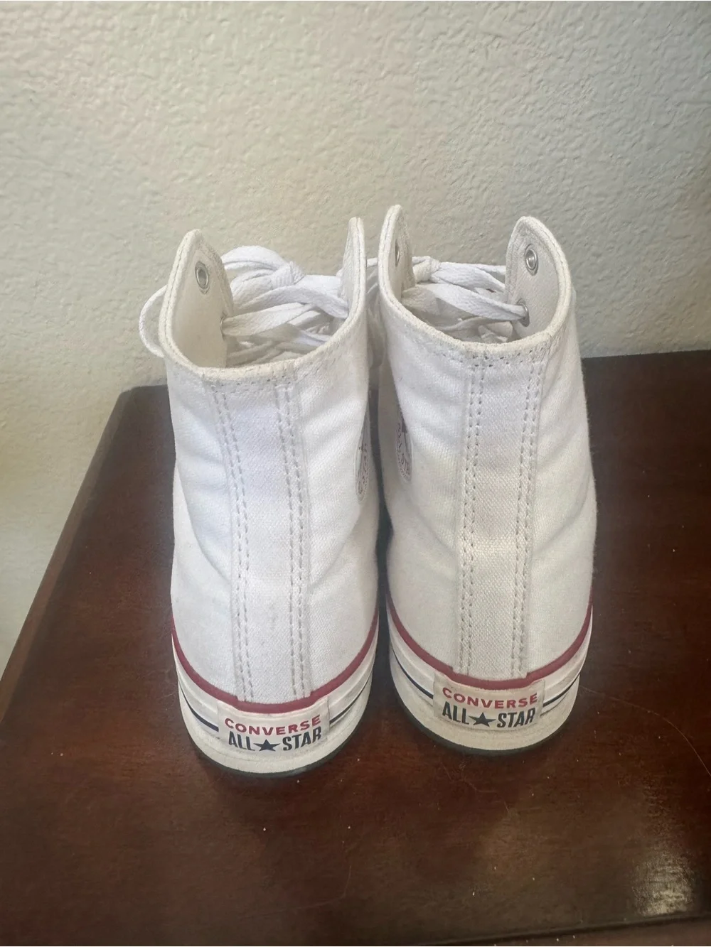 Youth Converse White High-Top Sneakers - youth 5.5